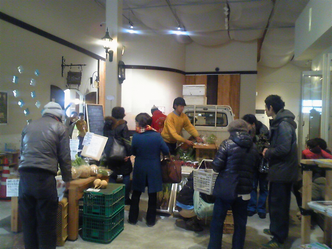 1月の野菜市